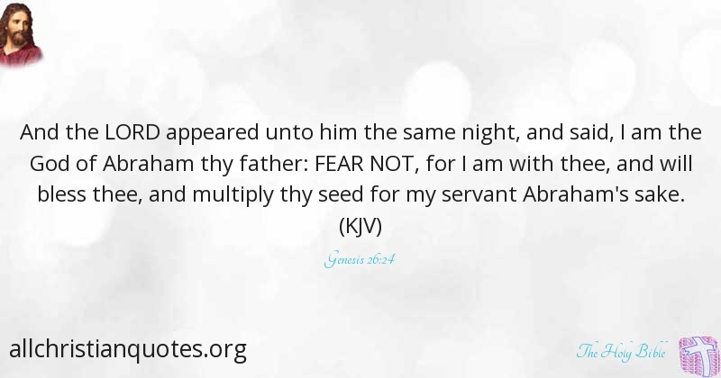 fear not said the lord