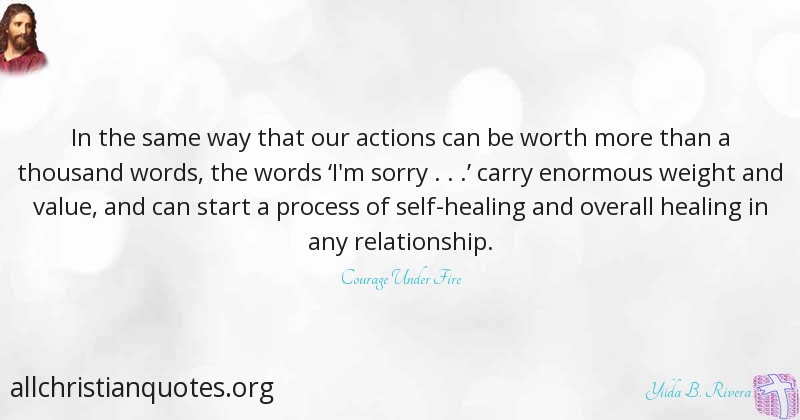 Yilda B. Rivera Quote about: #Relationship, #Start, #Way, #Actions, - All  Christian Quotes